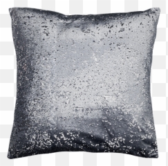 Silver Sequins - Decorative Silver Pillow Png,Sequins Png