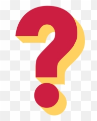 Red Yellow Question Mark Transparent - Png