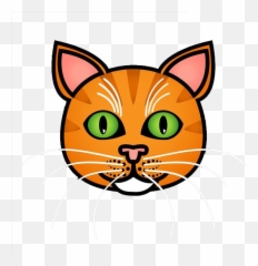Orange Cat Nose Png Download - Nariz De Gato Dibujo,Cat Nose Png
