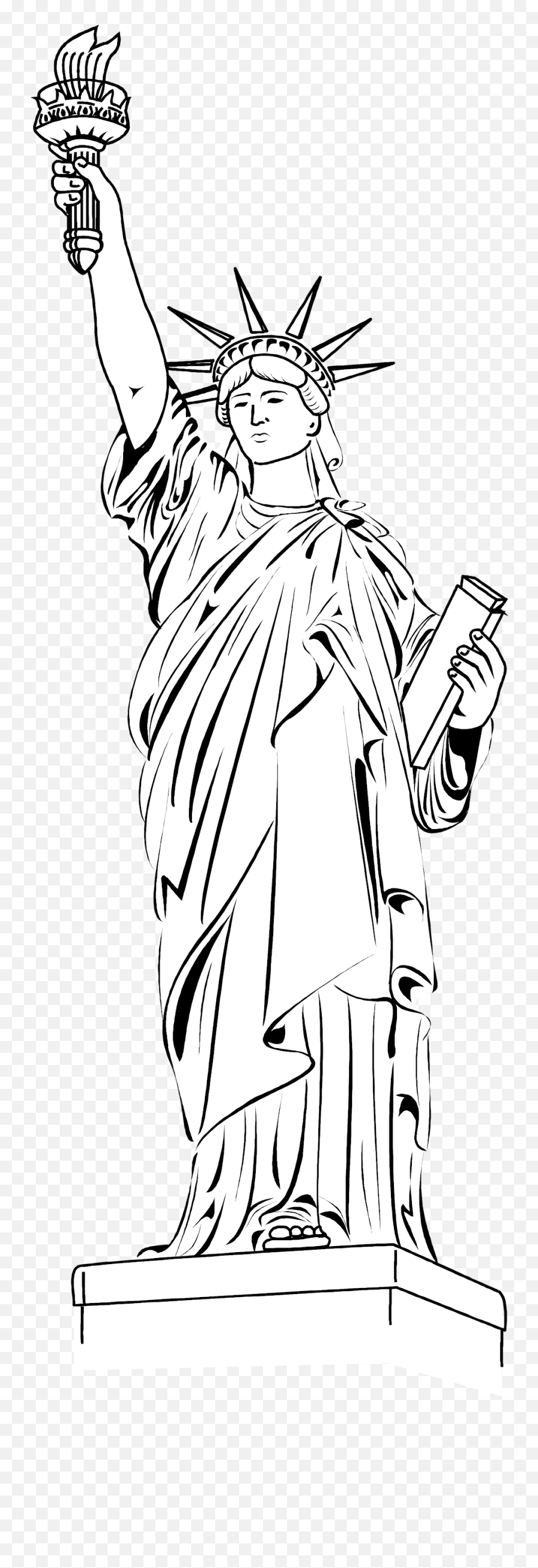 Download Of Liberty Free Stock - Statue Of Liberty Black White Statue Of Liberty Images Black Background Png,Statue Of Liberty Logos