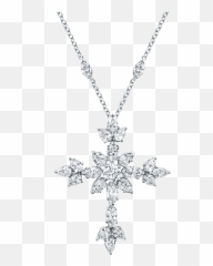 Symbols By Harry Winston Marquise Diamond Cross Pendant - png