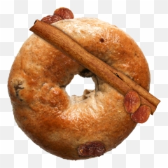 Cinnamon Raisin 15 Bagels - Bagel Png,Bagel Transparent