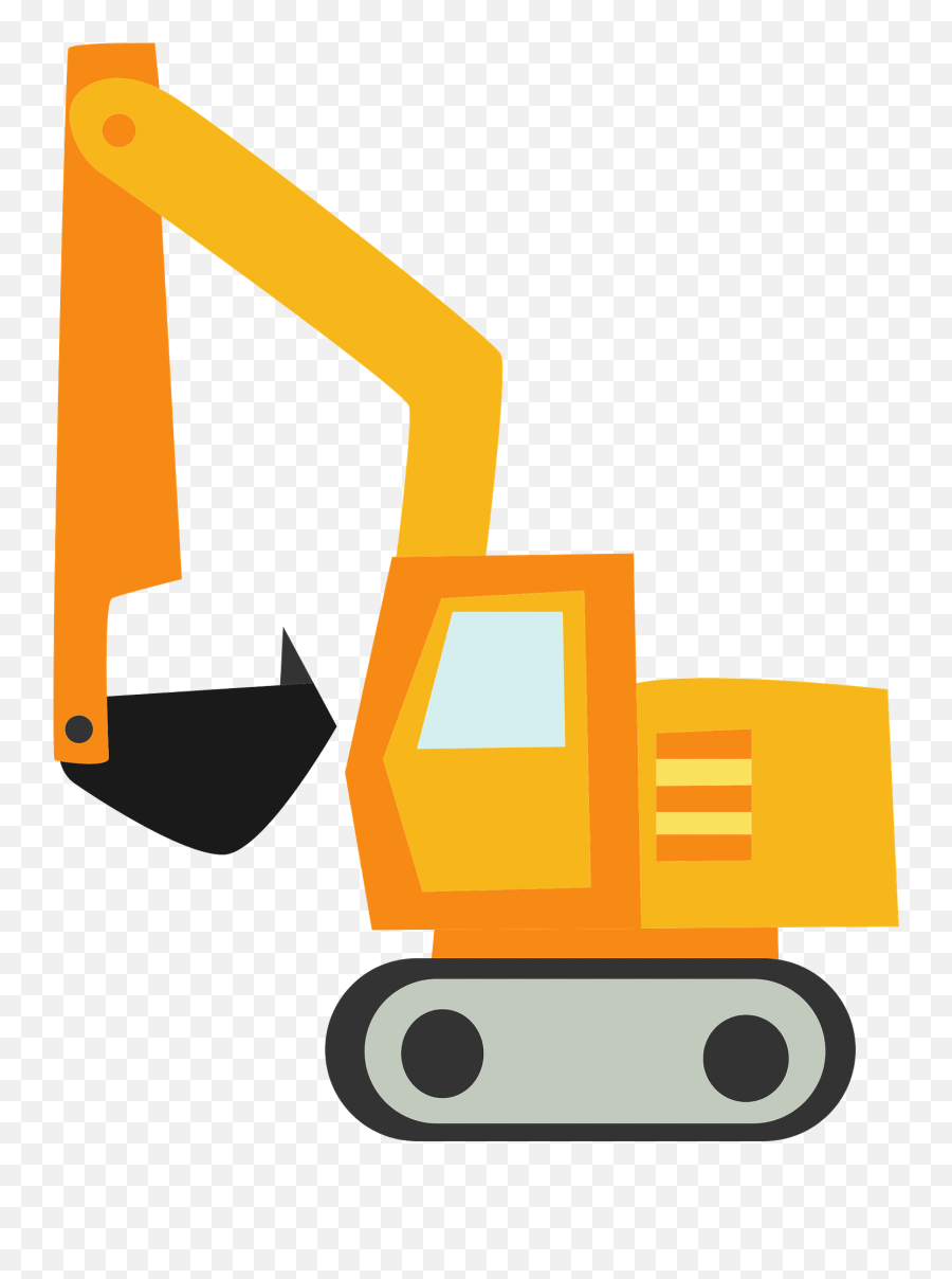 Excavator Construction Clipart - Construction Clipart Png,Construction Clipart Png