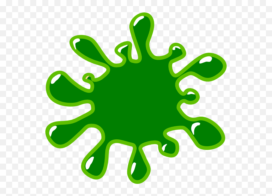Green Clip Art - Green Paint Splatter Clipart Png,Free Png Clipart