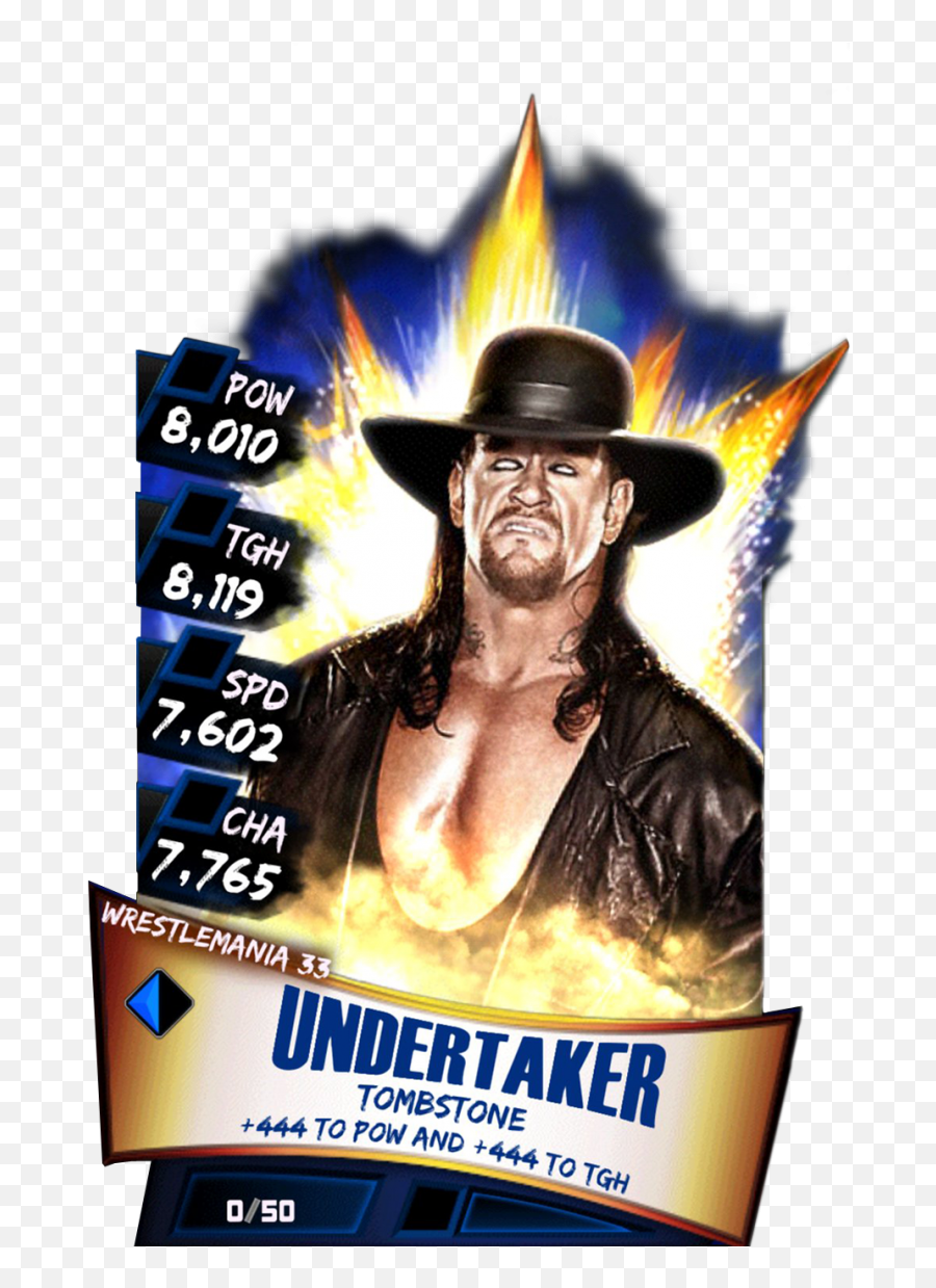 Download Hd Undertaker S3 14 Wrestlemania33 - Wwe Supercard Wwe Supercard Wrestlemania 33 Cards Png,Undertaker Logo Png