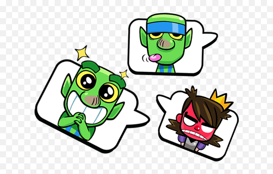 New Emotes Clash Royale Png Download - Clash Royale Emotes Goblin,Emoticones Png