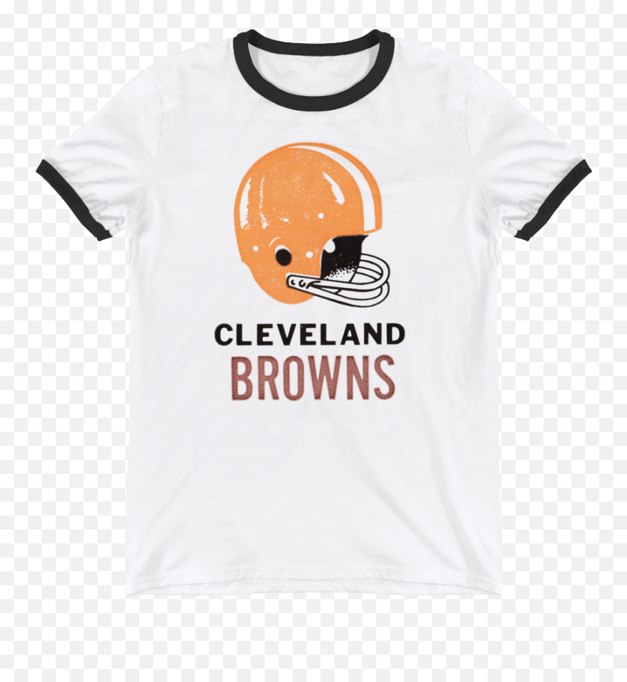 Retro Cleveland Browns Ticket Tee - Ringer Tshirt Full Revolution Helmets Png,Cleveland Browns Logo Png