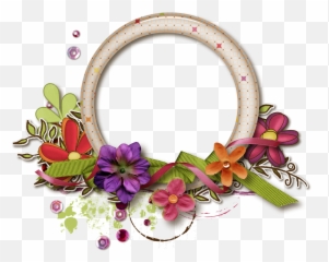 Download Hd Round Flower Frame Png - Hd