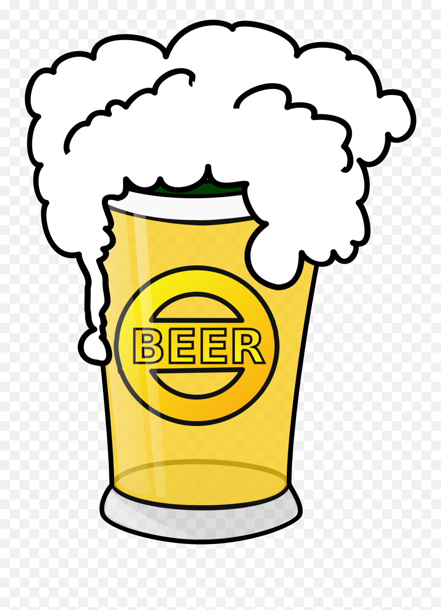 Beer Glass With The Foam Clipart Free Image - Beer Clip Art Png,Beer Foam Png