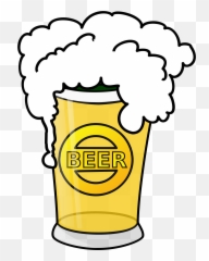 Beer Glass With The Foam Clipart Free Image - Art png