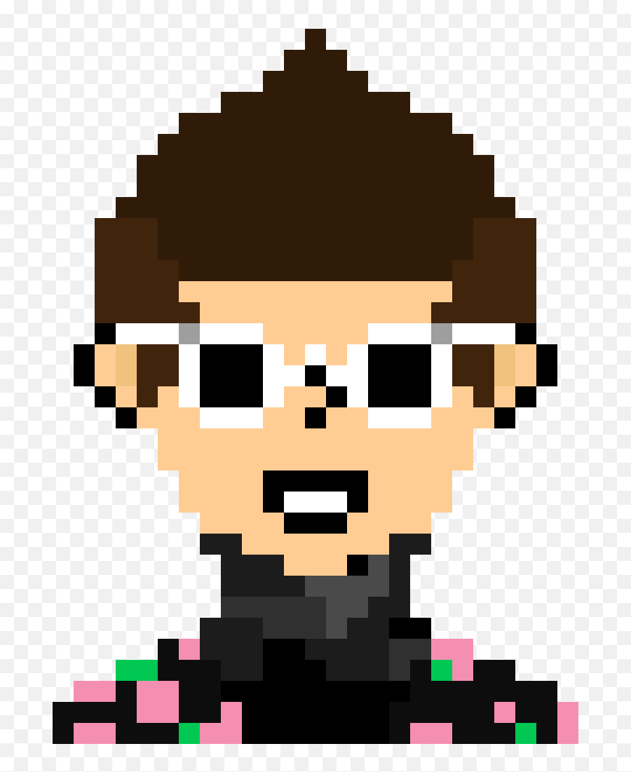 Tyler Joseph - Cartoon Full Size Png Download Seekpng Pixel Art Babbo Natale,Tyler Joseph Png