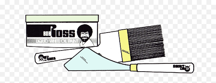 Fanbrush - Bob Ross T Shirt Png,Bob Ross Transparent Background