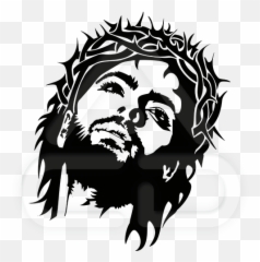 Holy Face Of Jesus Crown Thorns - Vector png