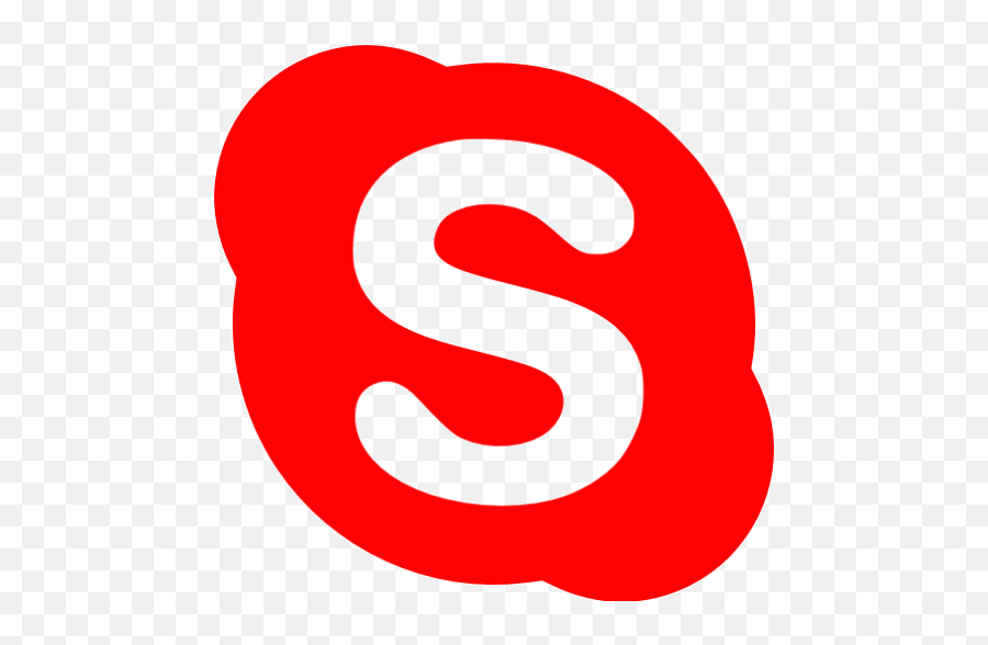 Red Skype Icon - Red Skype Icon Png,Skype Icon Transparent Background