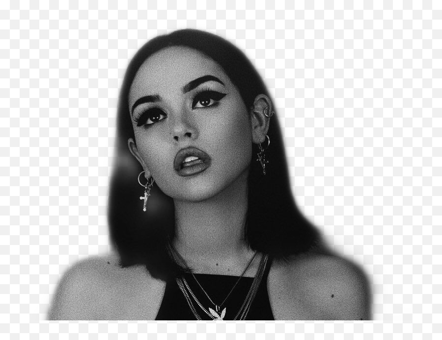 Stayhome Black Sticker - Rpw Port Girl Black And White Png,Maggie Lindemann Gif Icon