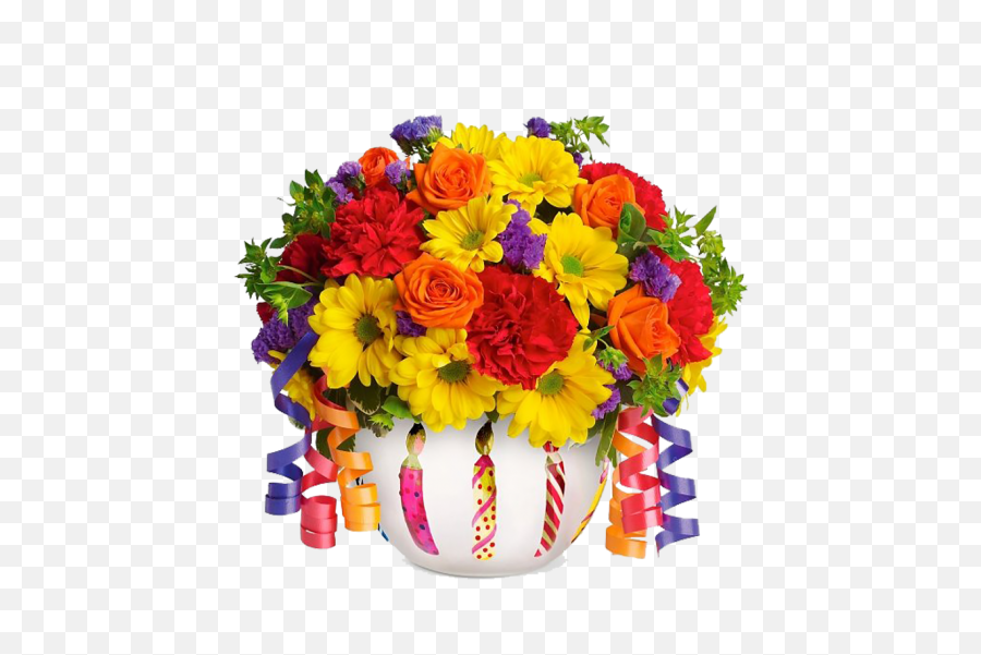 Free Png Bouquet Of Flowers Images - Teleflora Brilliant Birthday Blooms,Flower Bunch Png