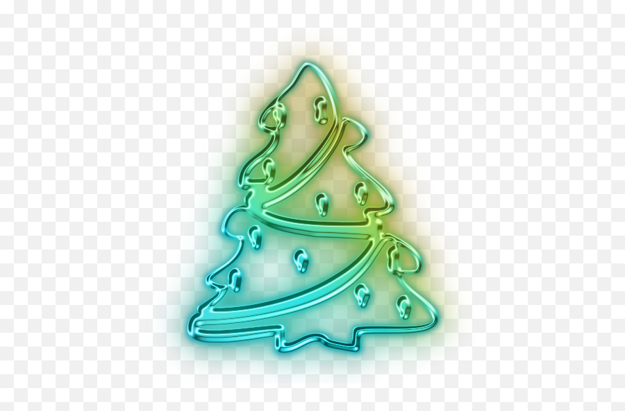 Vector Christmas Tree Icon - Png Icons Christmas Neon,Christmas Tree Vector Png