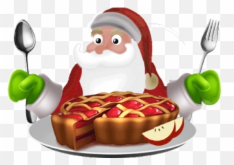 Dessert Christmas Pie Sticker - Apple Santa Claus Cake Gif png