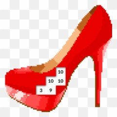 Pixel Art High Heels Color By Number Game Apk 2 - Download Round Toe png