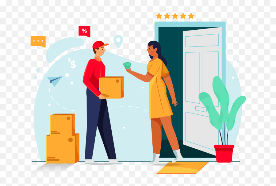 Home Delivery Service Abu Dhabi - Swiftdelivery Cash On Delivery Vector Png,Door Dleivery Icon