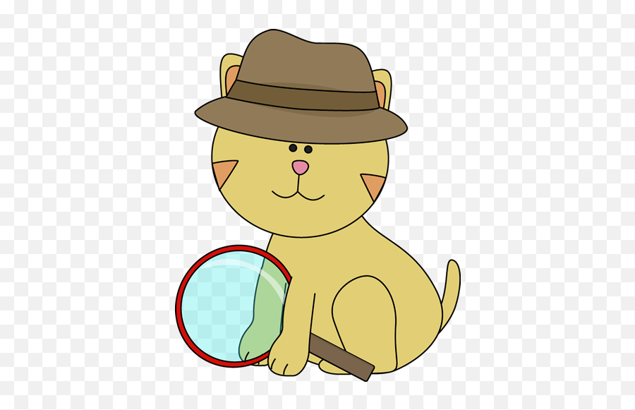 Detective Woman Clipart - Detective Cat 405x500 Png Clip Art Cat Detective,Detective Png