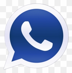 Blue Whatsapp Logo Clip Art - Whatsapp Logo Blue Png,Whatapp Logo