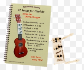 Troubadour Ukulele Chord Changer And Songbook Set - Acoustic Guitar Png,Ukulele Png
