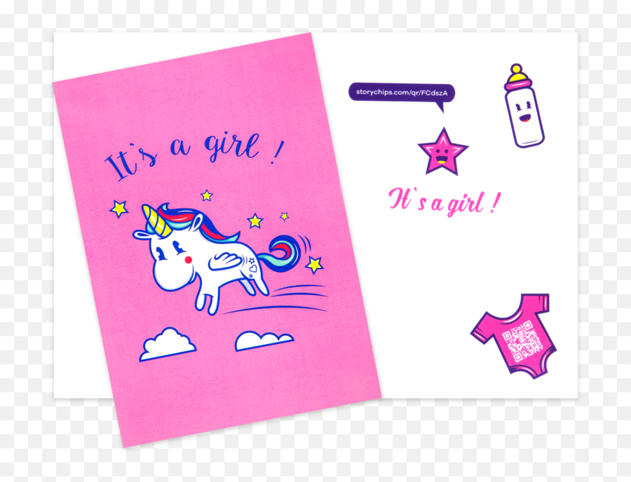 Png - Greeting Card,Its A Girl Png