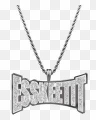 Colar Cravejado Esskeetit - Lil Pump Lil Pump Esketit Chain Png,Lil Pump Png