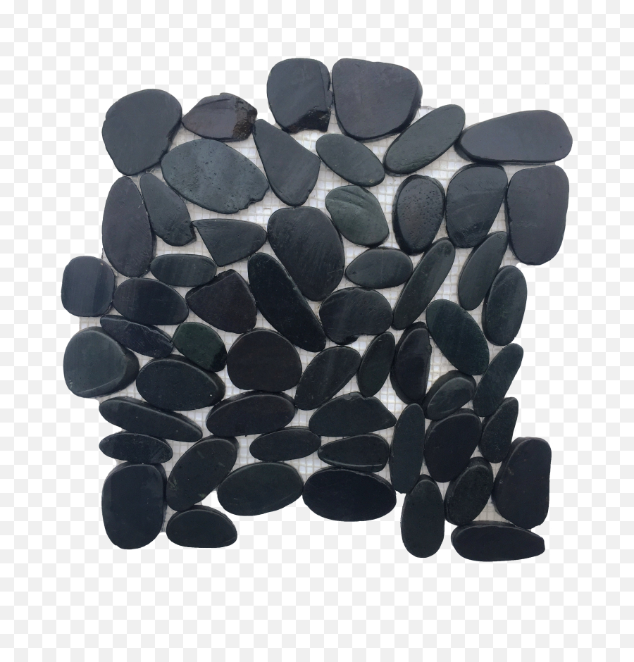 Black Marble Pebble 12 X Flat Matte U0026 More Stone - Pebble Png,Pebbles Png