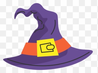 Witch Hat Boszorkxe1ny - Purple cartoon Hat png Transparent Background Png