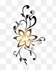 Tattoo Henna Art Mehndi - tribal tattoo png download 590 Tribal Flower Png