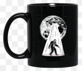 Bigfoot Alien Abduction S Funny Ufo - Portable Network Graphics Png,Flying Saucer Png