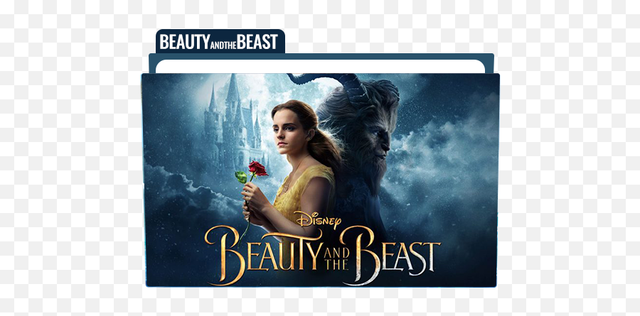 Beauty And The Beast Folder Icon Free Download - Designbust Beauty And The Beast 2017 Disney Plus Png,Beauty And The Beast Logo Png