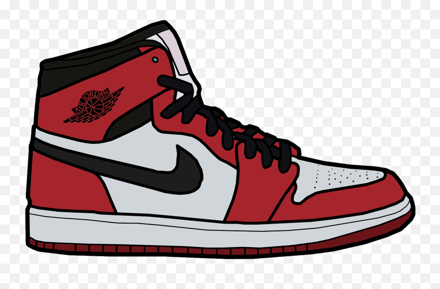 Air Jordan Shoes Drawing - Easy Jordan 1 Drawing Air Jordan 1 Drawing Png,Jumpman Logo Png