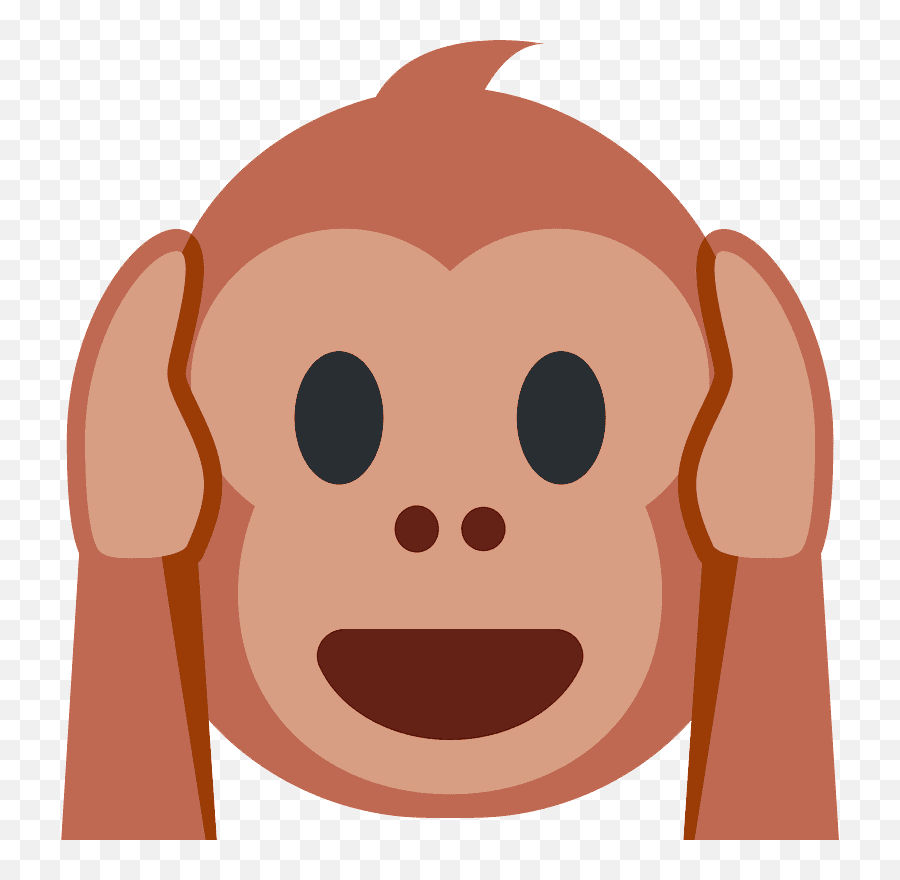 Hear - Noevil Monkey Emoji Meaning With Pictures From A To Z Monkey Hear No Evil Emoji Png,No Emoji Png