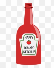Red Ketchup Bottle Clipart Free Download Transparent Png - Ketchup Bottle Clipart,Ketchup Transparent