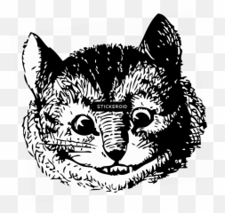 Download Cheshire Cat Vintage Drawing - Vintage Alice In Wonderland Cliparts Png,Cheshire Cat Png