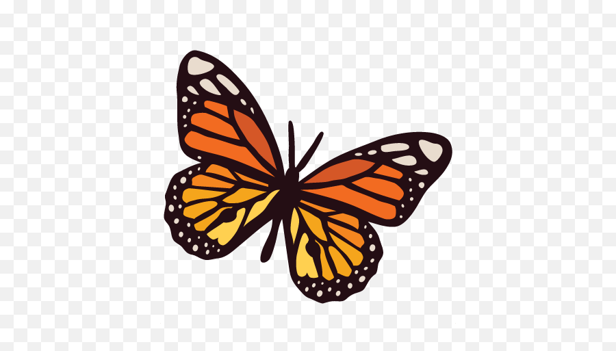 Monarch Butterfly Svg Cuts Scrapbook - Monarch Butterfly Svg Png,Monarch Png