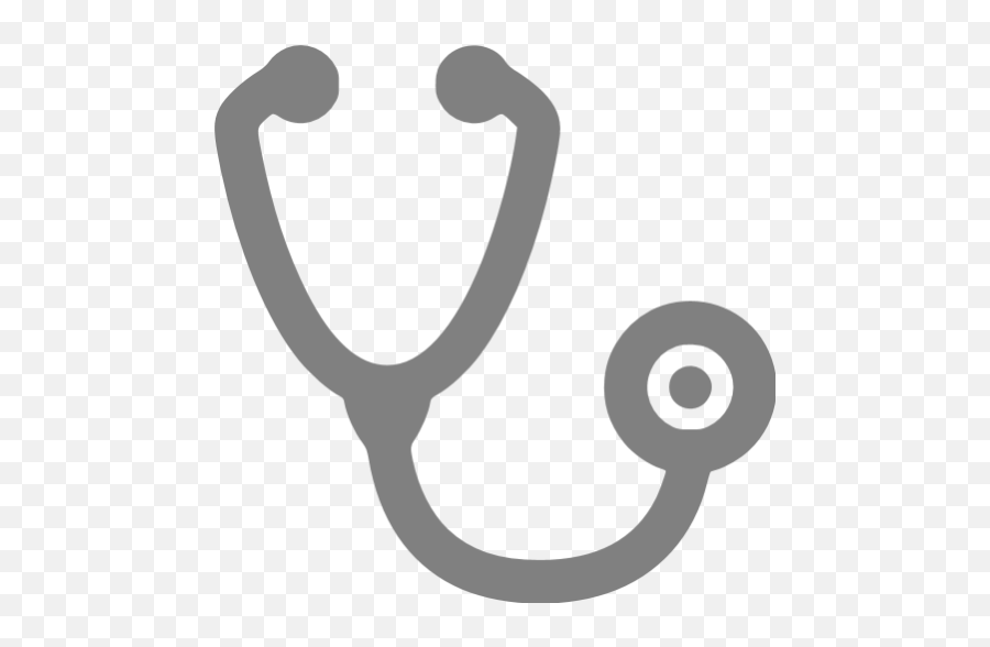 Gray Stethoscope Icon - Stethoscope Icon Black Transparent Png,Stethoscope Logo