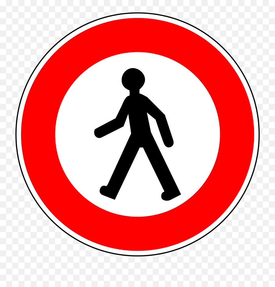 Prohibition Sign For Pedestrians Free Image - No Mopeds Png,Pedestrian Png