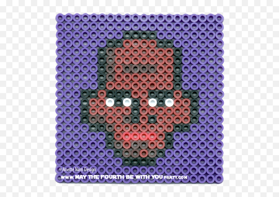 Mace Windu Perler Bead Coaster - Zeb From Star Wars Rebels Perler Beads Png,Mace Windu Png