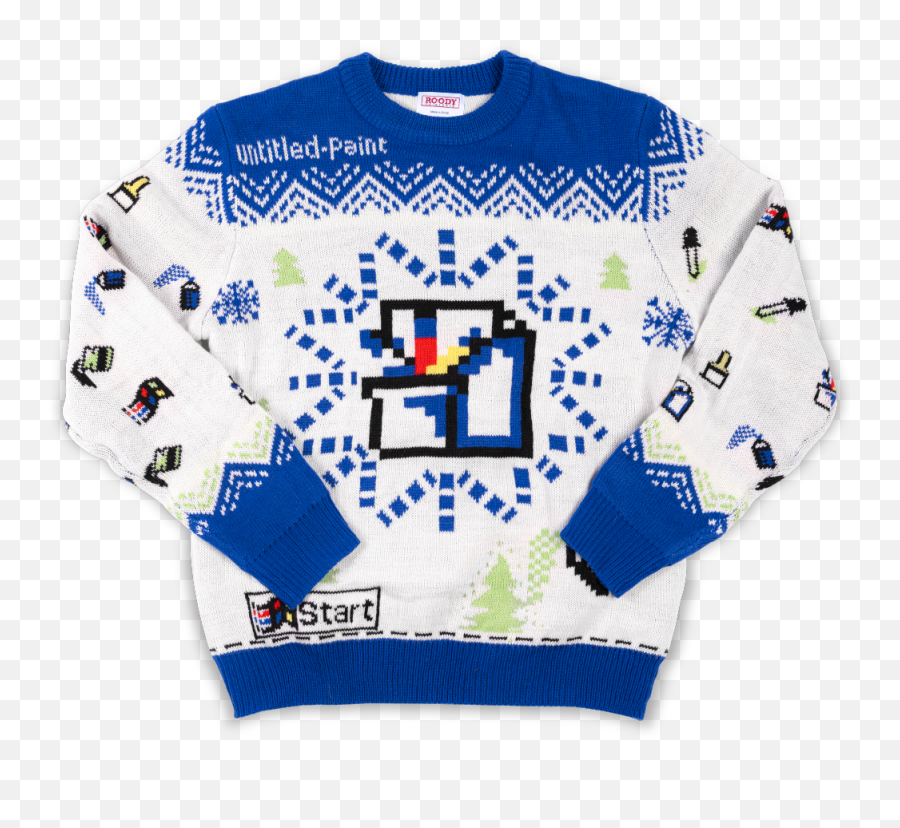 Microsoftu0027s Ugly Christmas Sweaters Feature Windows 95 And - Microsoft Christmas Sweater Png,Microsoft Paint Transparent