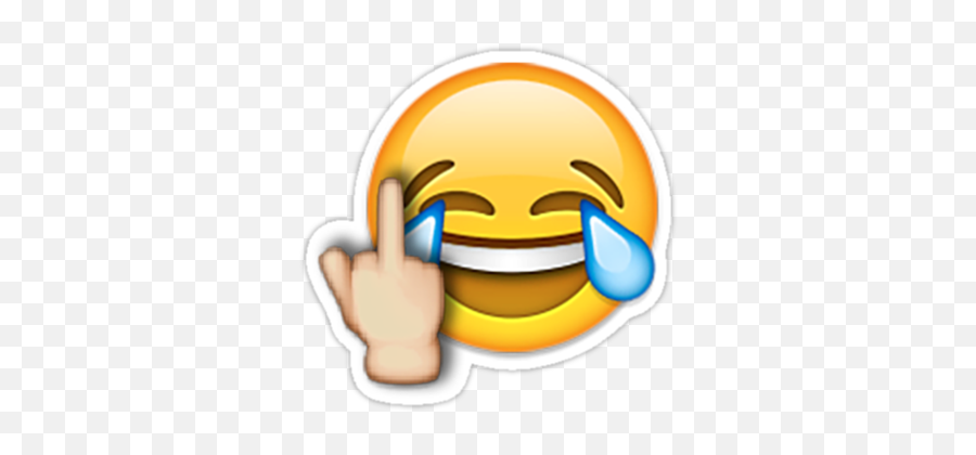 Pin By Bushra Sakhi - Middle Finger Face Emoji Png,Laugh Cry Emoji Png