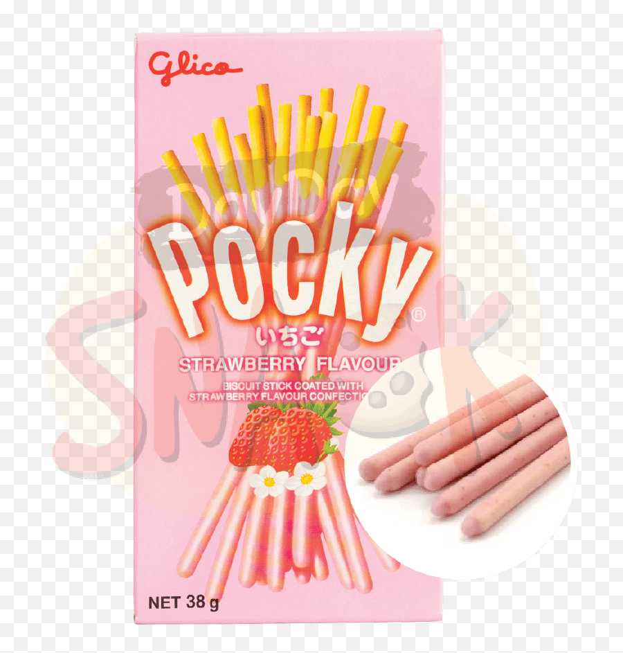 Glico Pocky Strawberry 40g - Pocky Png,Pocky Logo