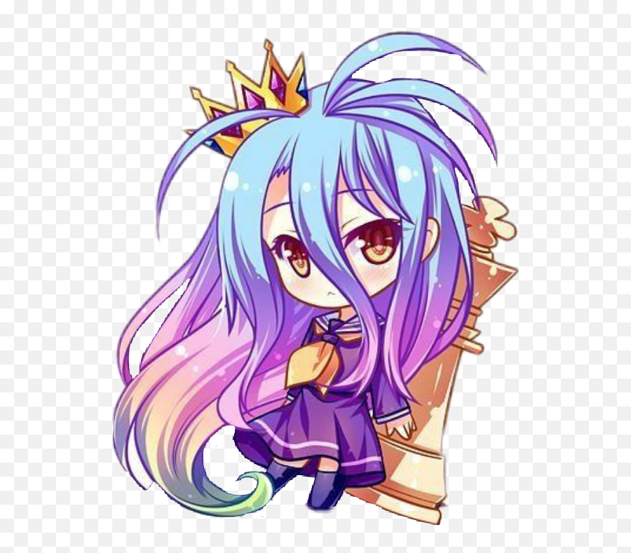 No Game Life Png - Shiro No Game No Life Chibi Sticker,No Game No Life Logo