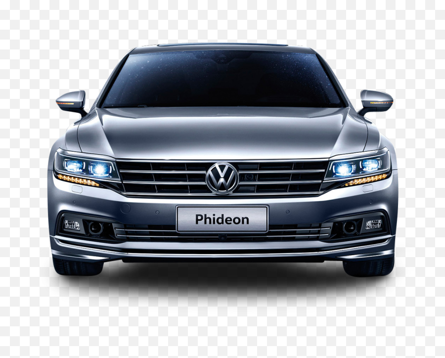 Png Gray Volkswagen Phideon Front View - Png Cars Front View,Car Front View Png