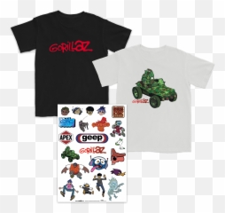 Gorillaz U2013 Warner Music Australia Store - 20th Anniversary Merch png