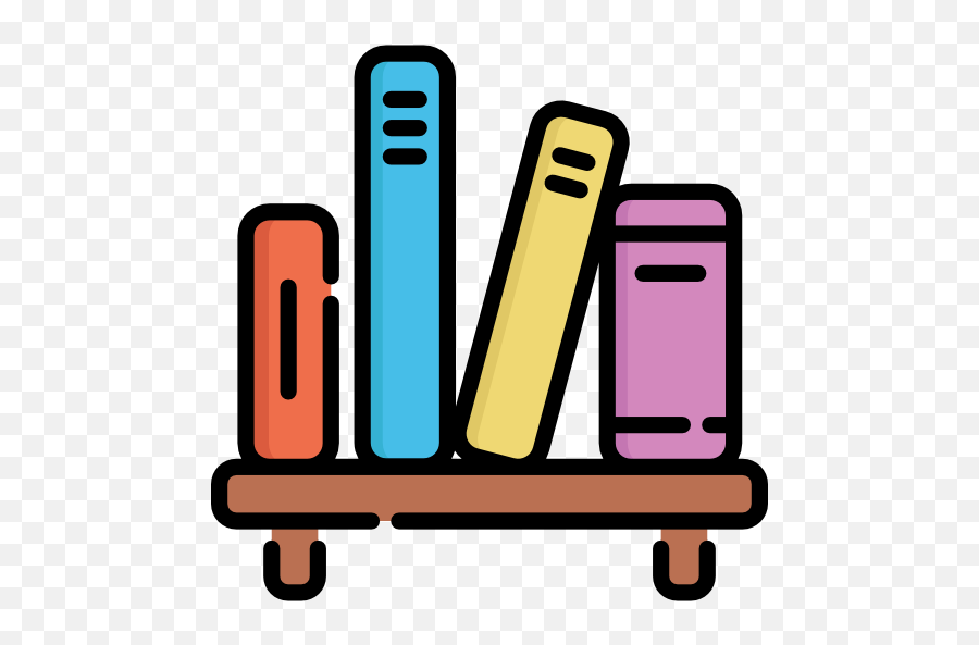 Bookshelf Free Vector Icons Designed - Iconos Png De Libros,Cute Kawaii Shelf Icon Wallpappers
