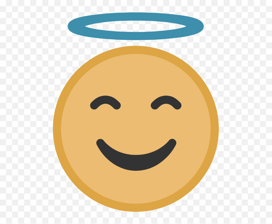 Yellow Angel Face Graphic - Wide Grin Png,Angel Face Icon